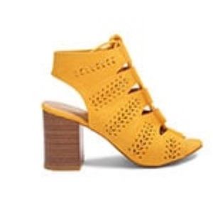 Mustard Heels Never Worn